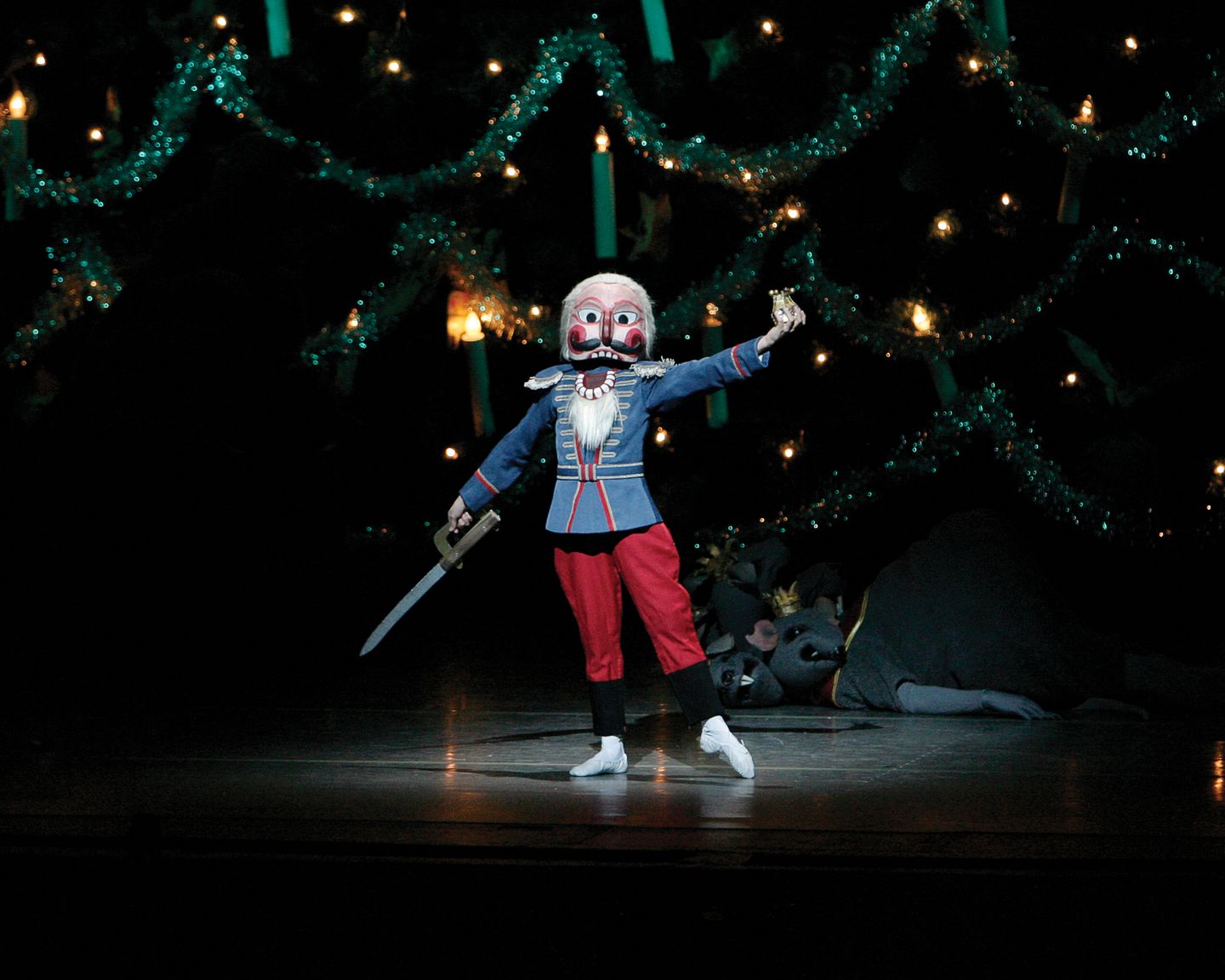 Nutcracker performing
