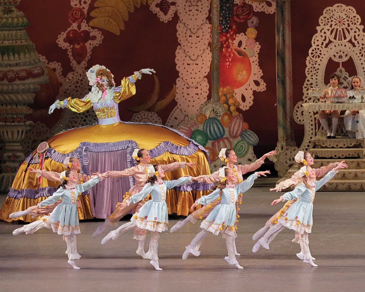 Dancers performing