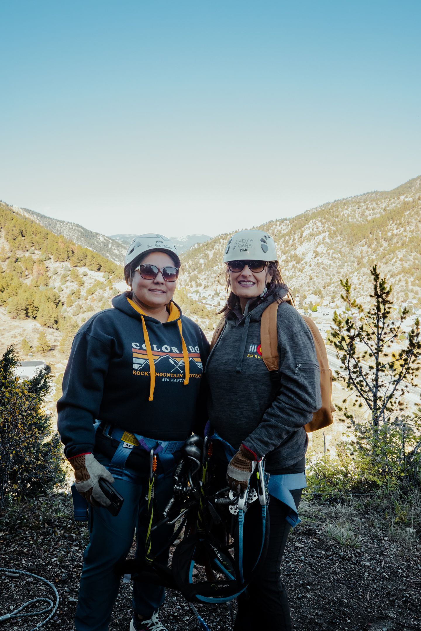 Friends Ziplining