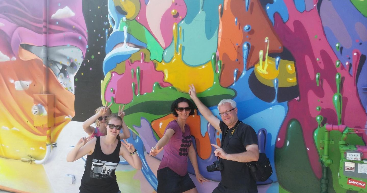 Group taking picture