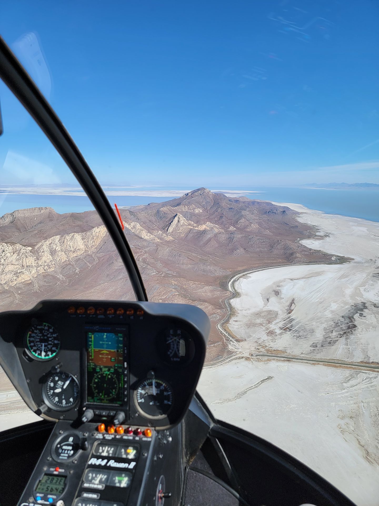 View from heliopter