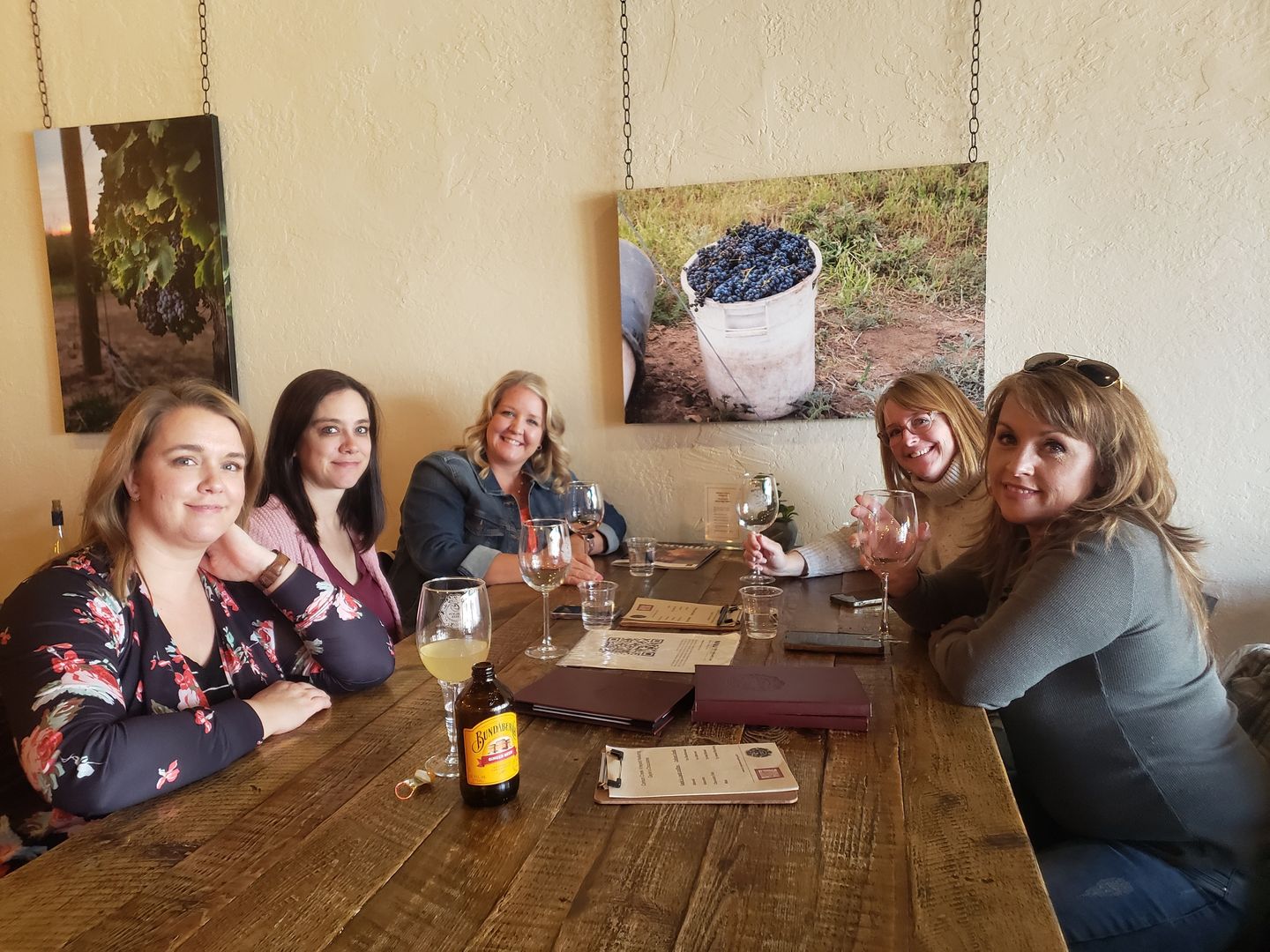 Group enjoying wine