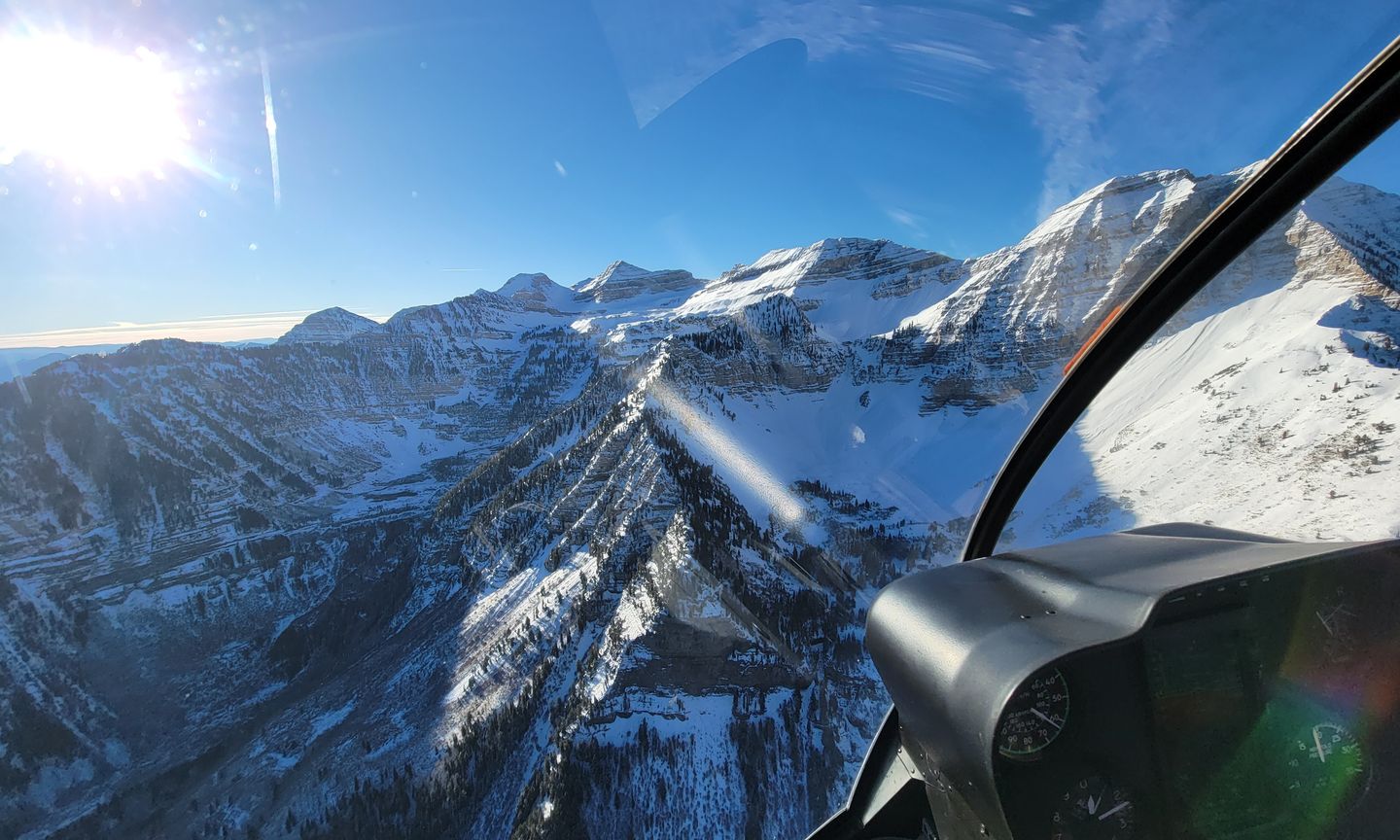 Views from helicopter