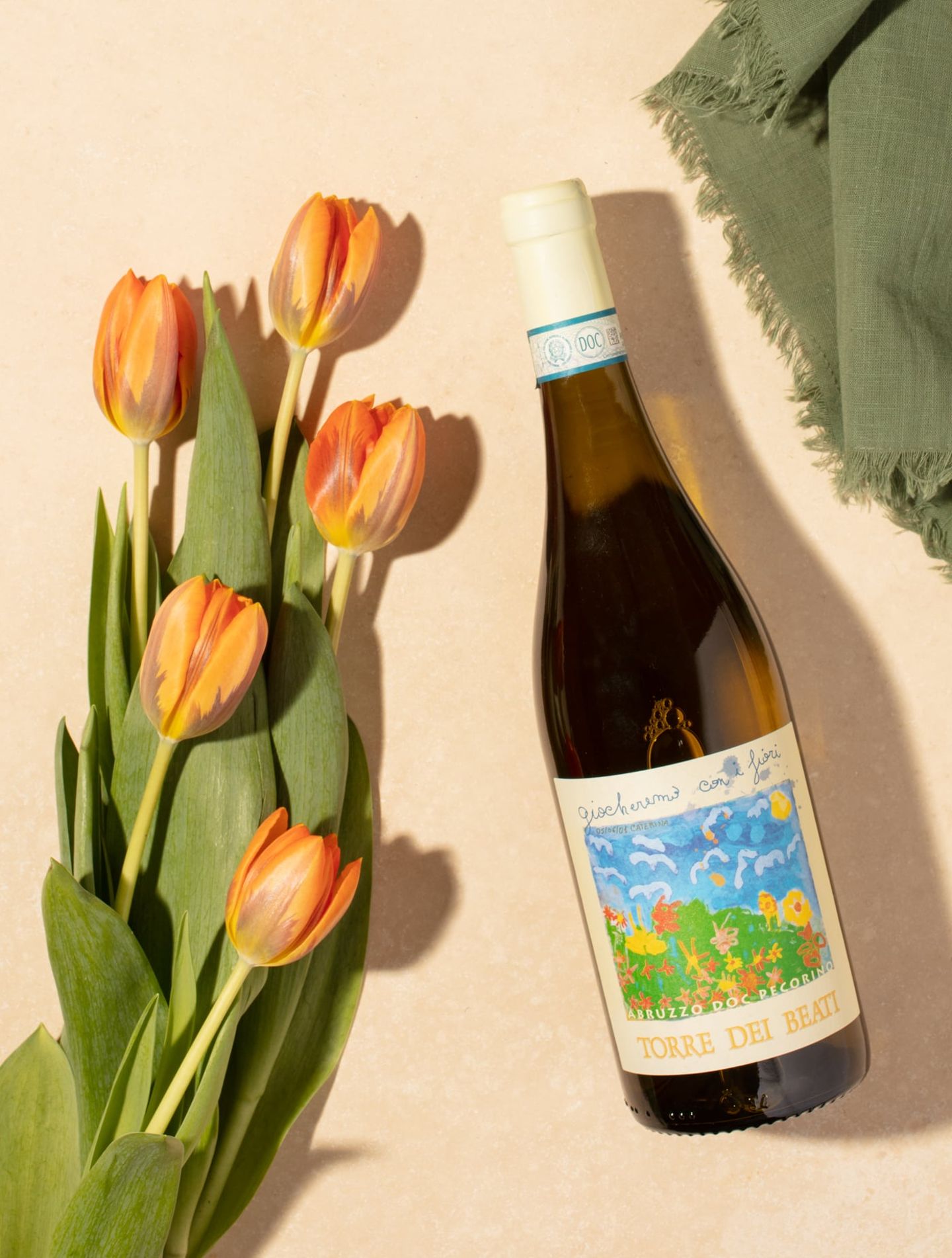 Bottle of white wine