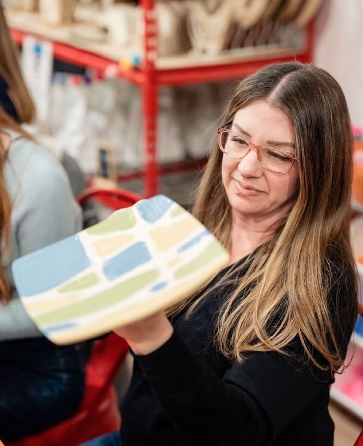 Painting a plate