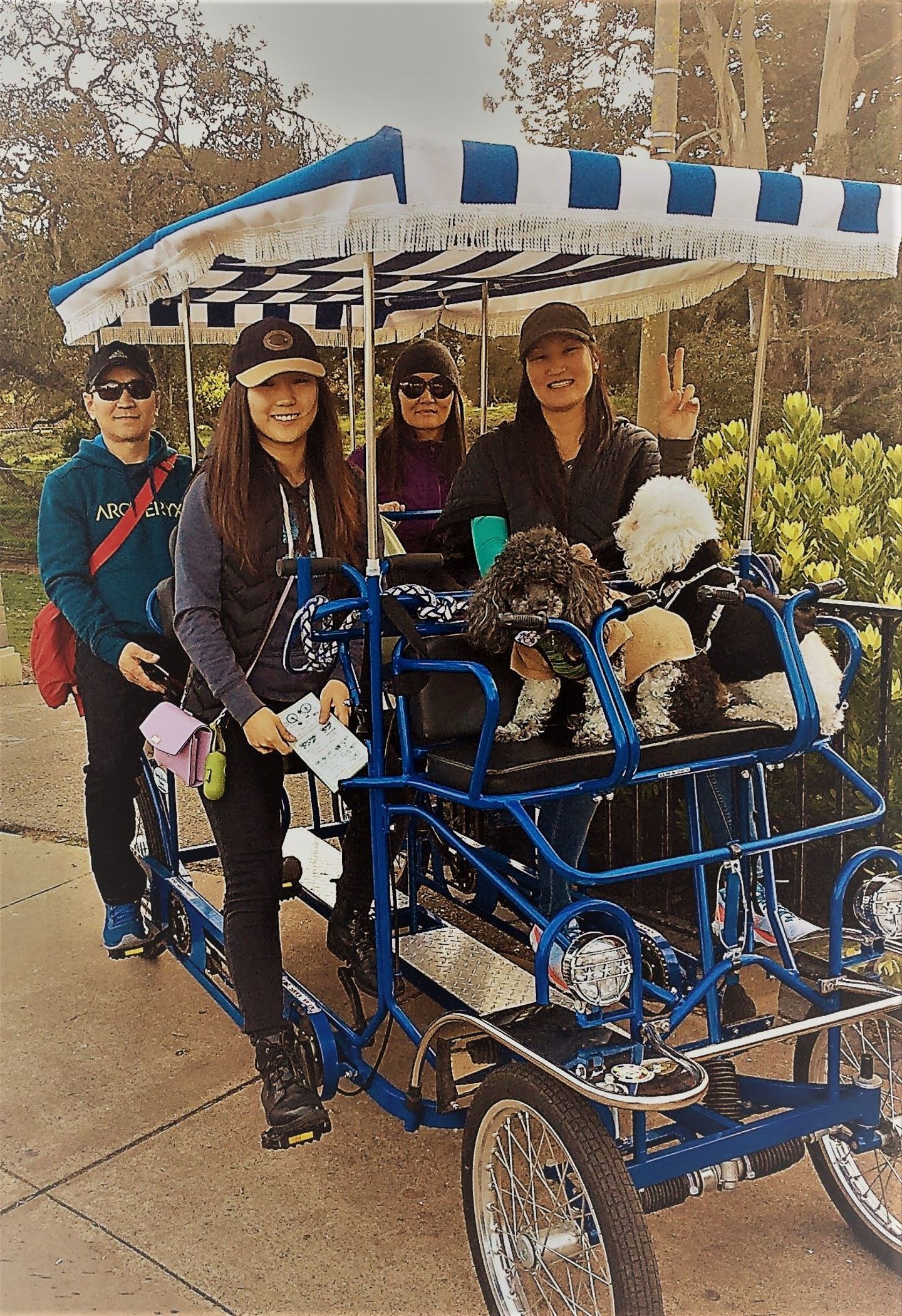 Group photo on bike