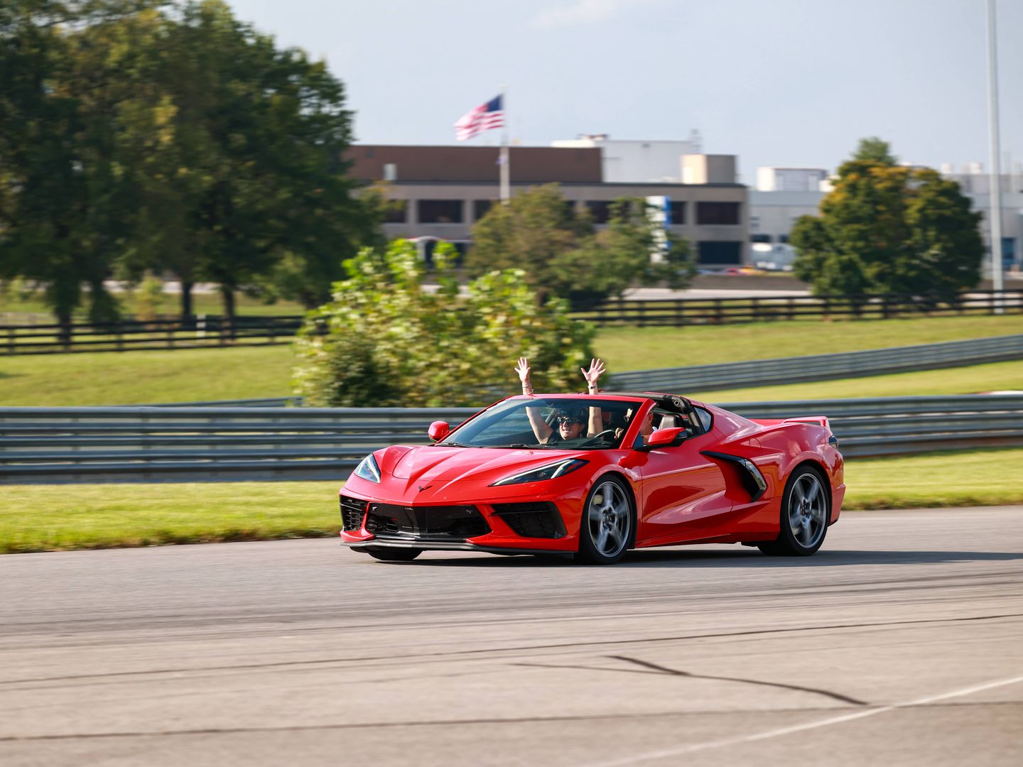 Top down Corvette