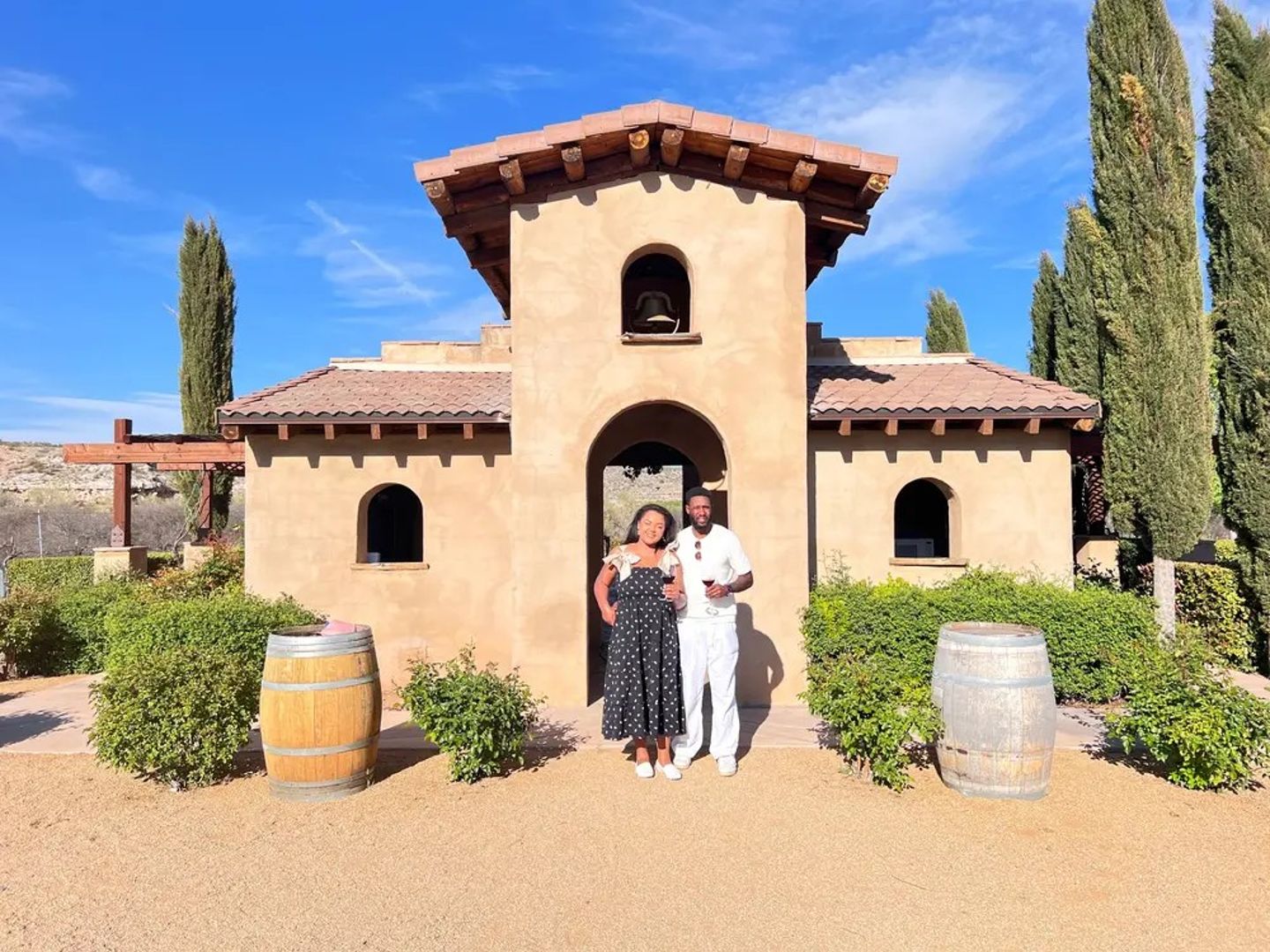 Couple at vineyard