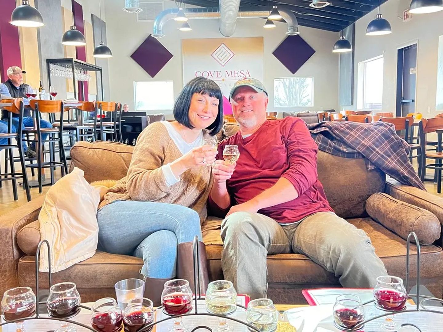 Couple with wine
