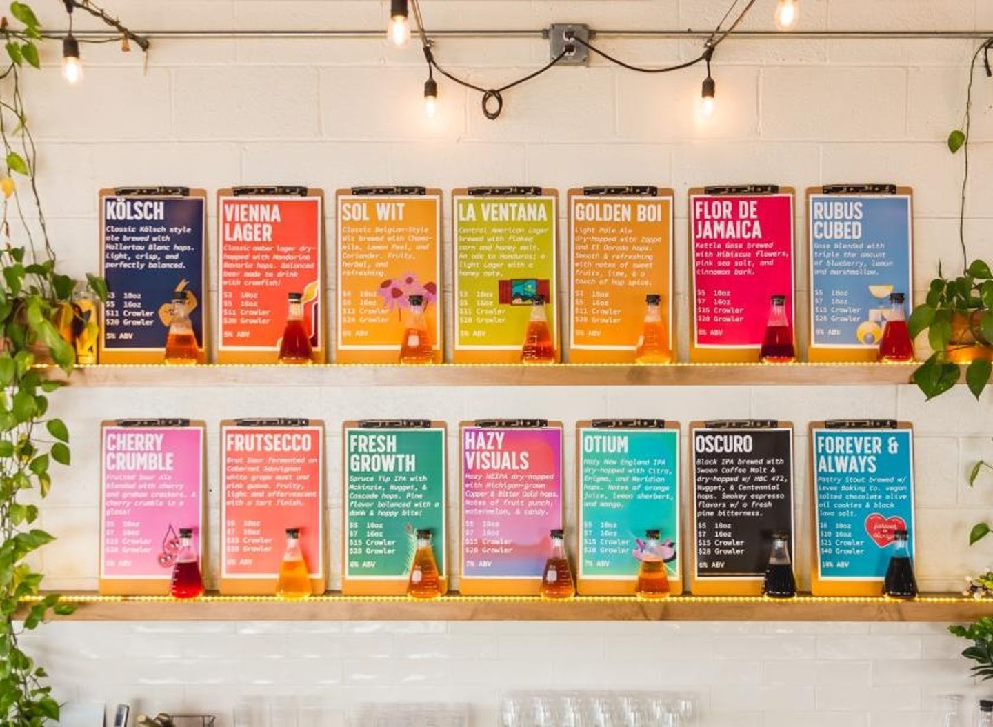 Drink menu