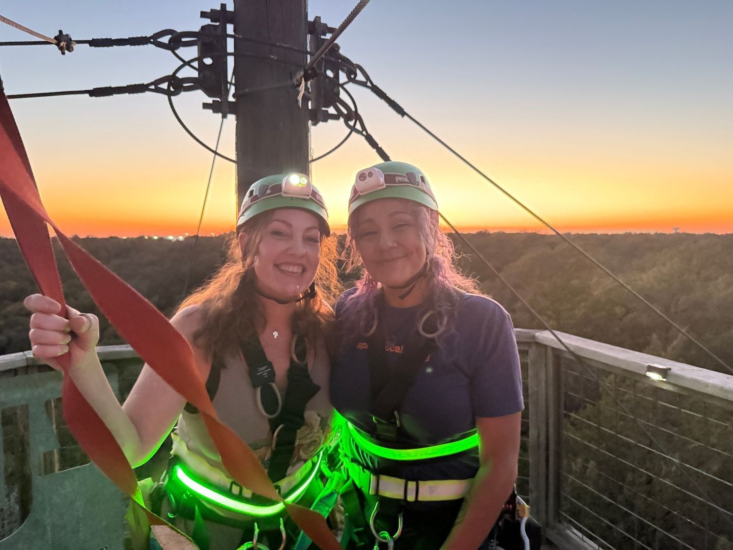 Sunset and Night Zipline Adventure