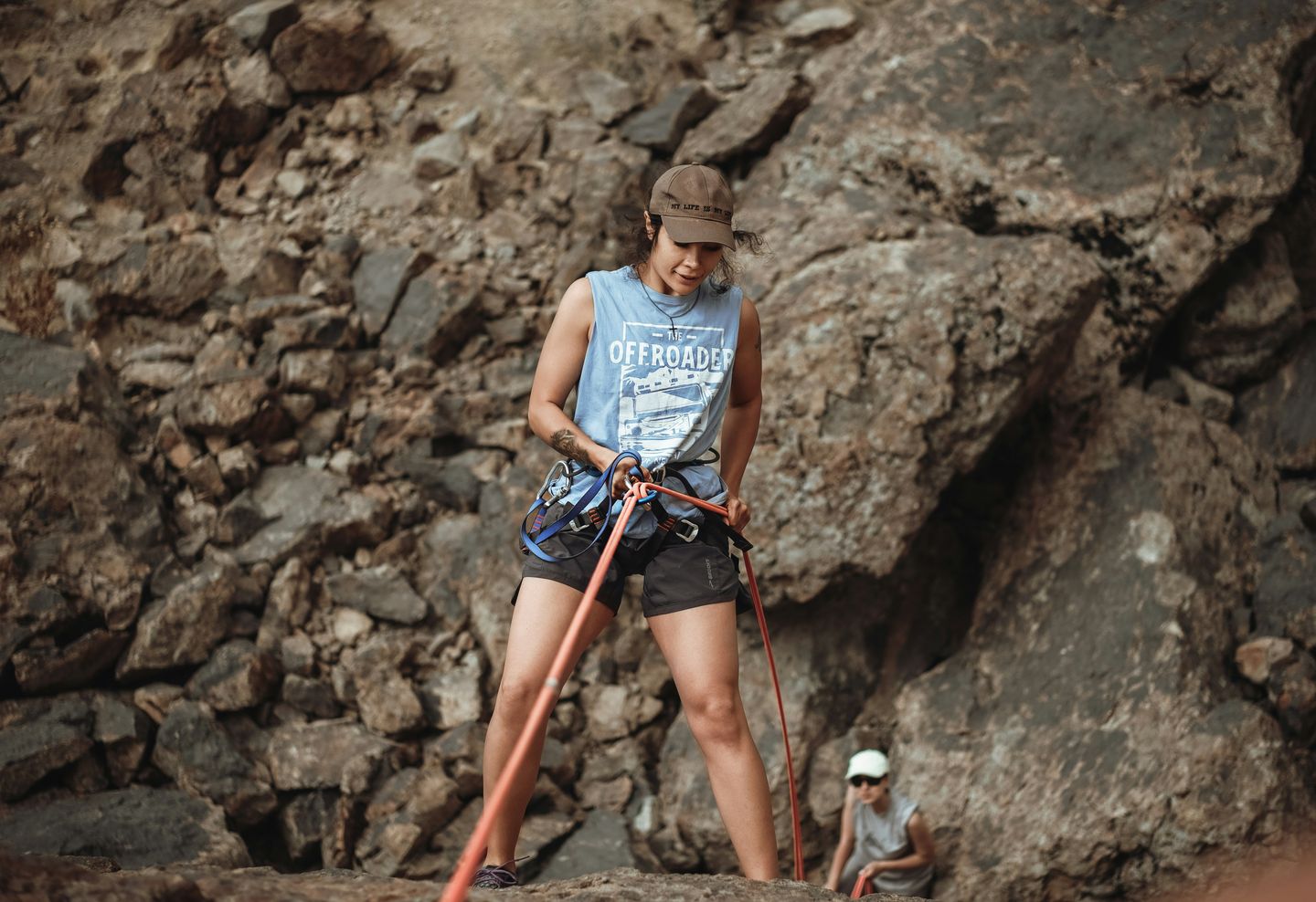 Rapelling Down