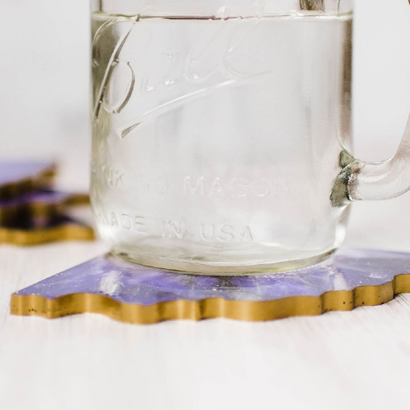 Cup on coaster