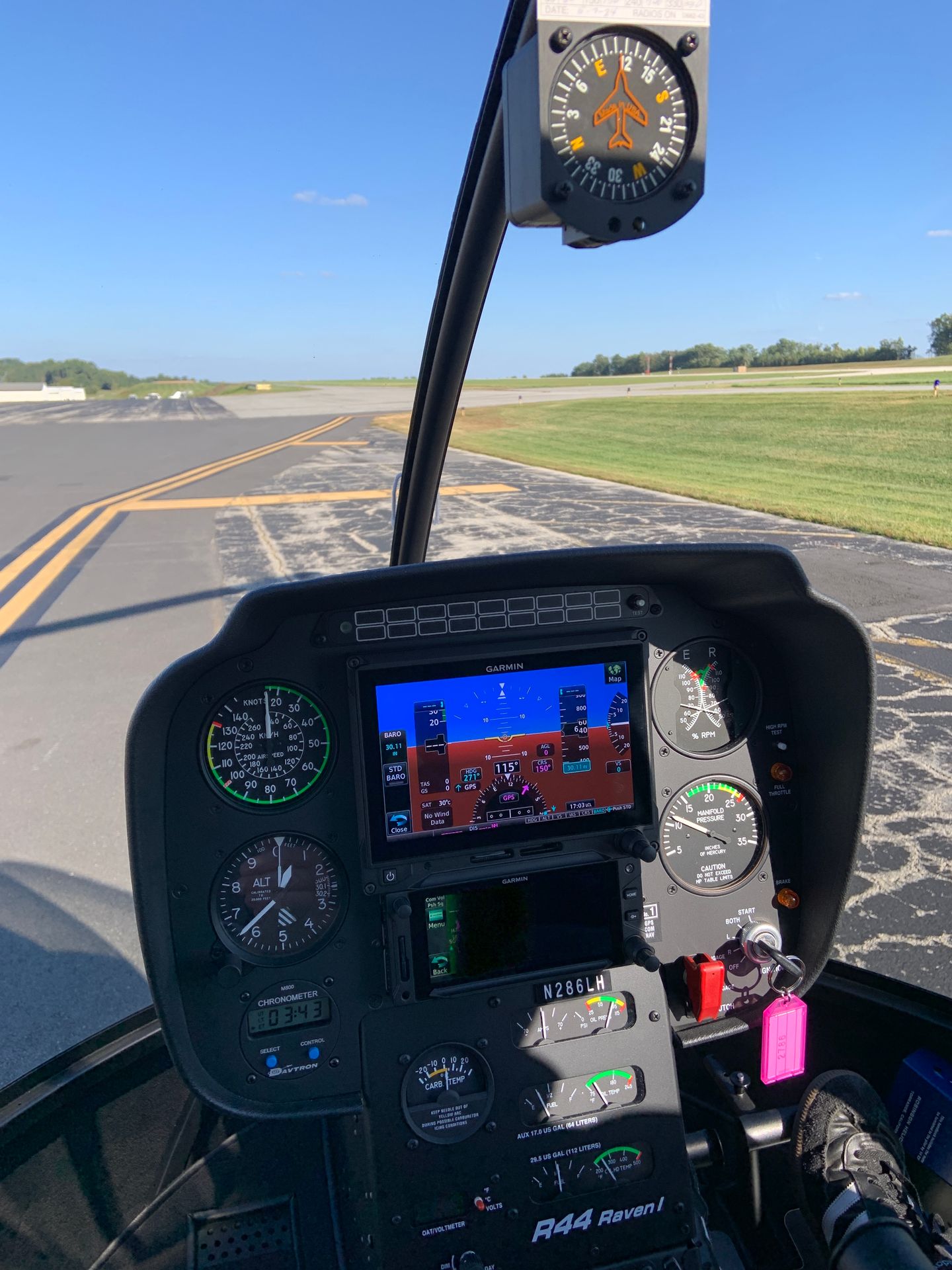 Helicopter on ground