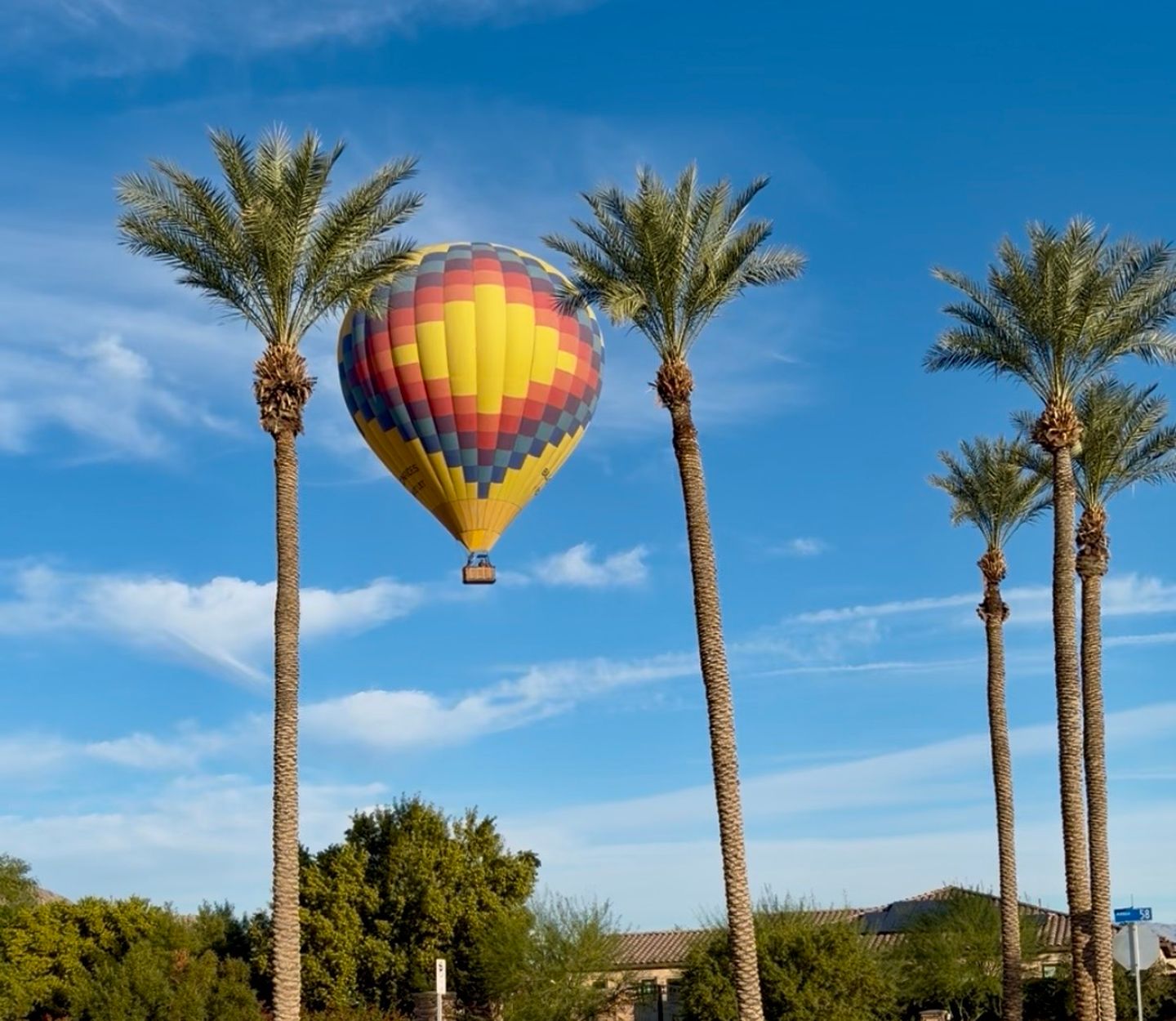 Balloon taking off