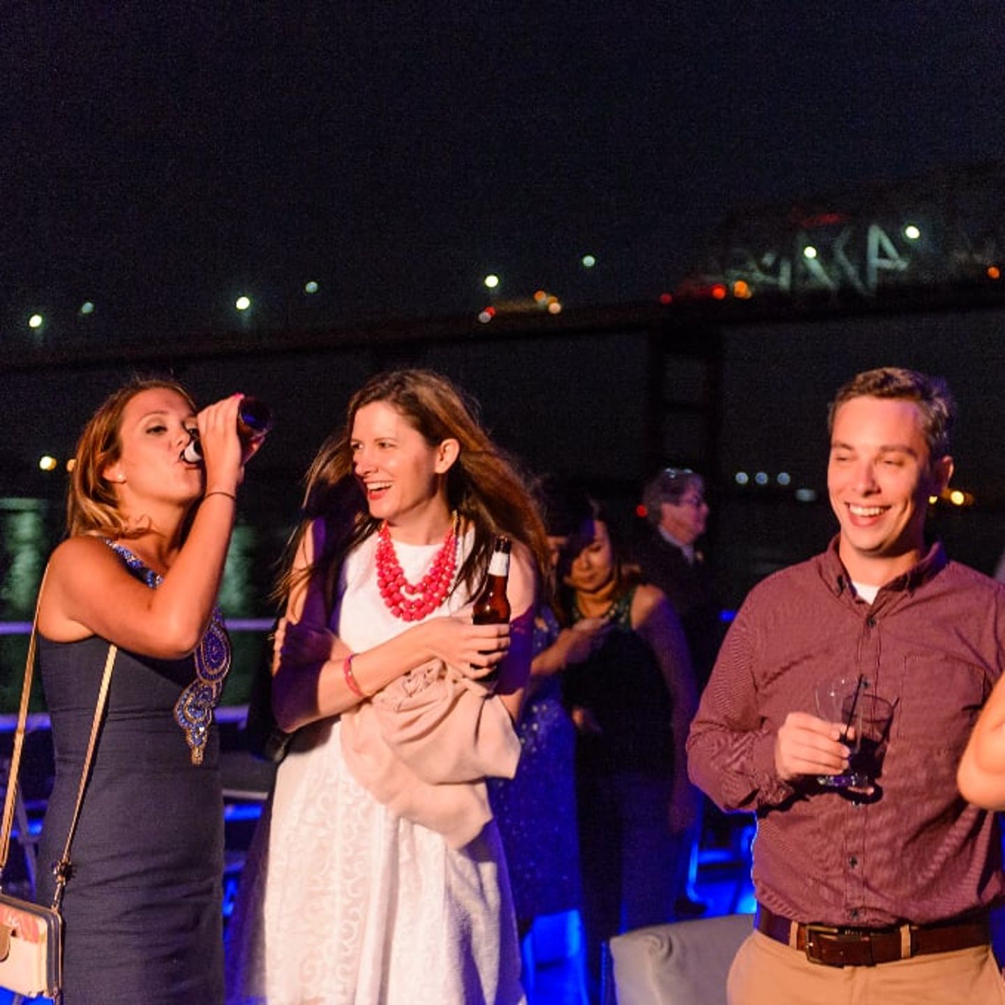 People enjoying drinks