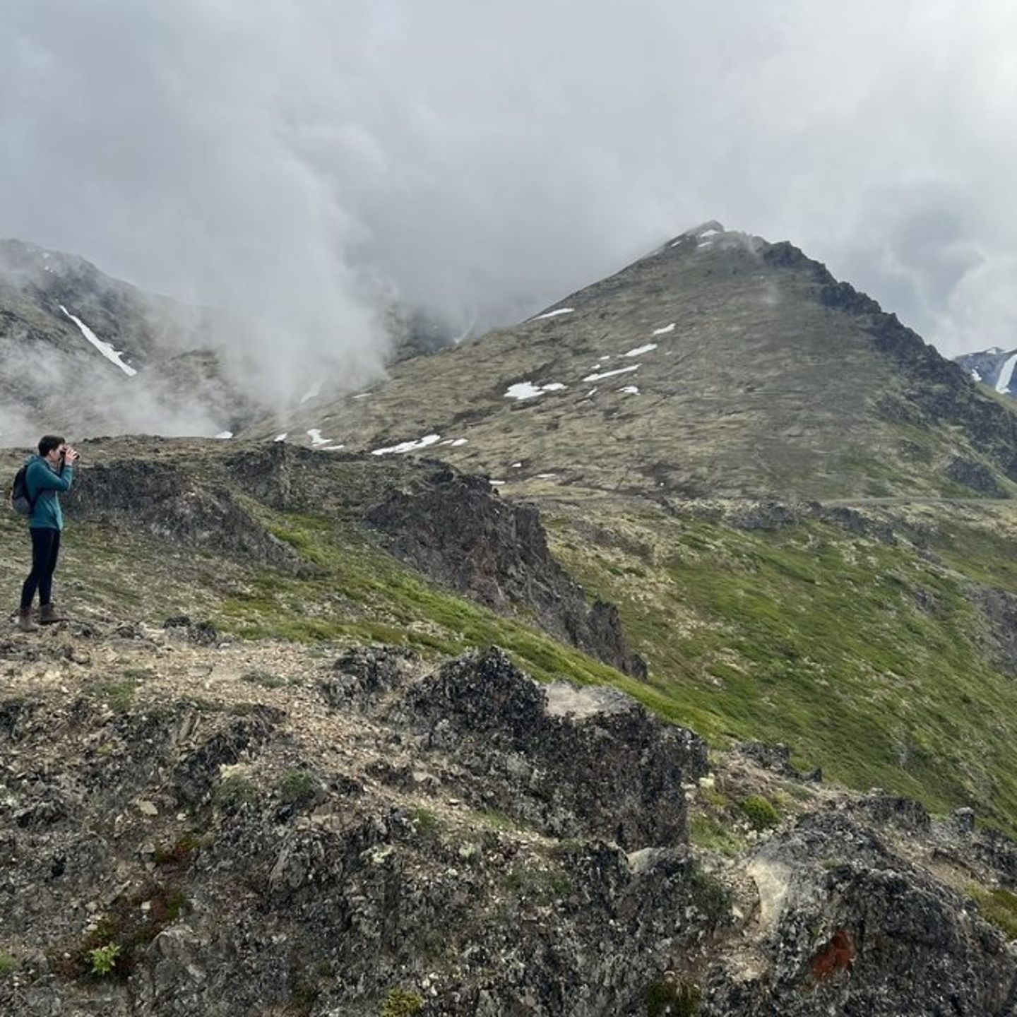 Man on mountain