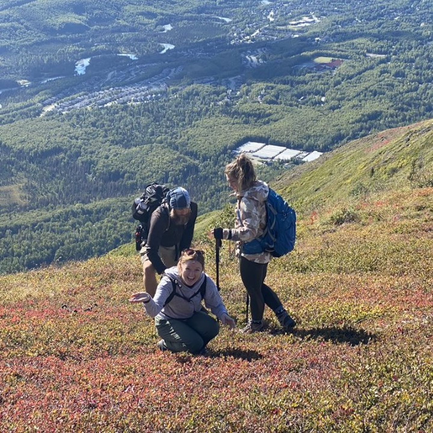 Group on hike