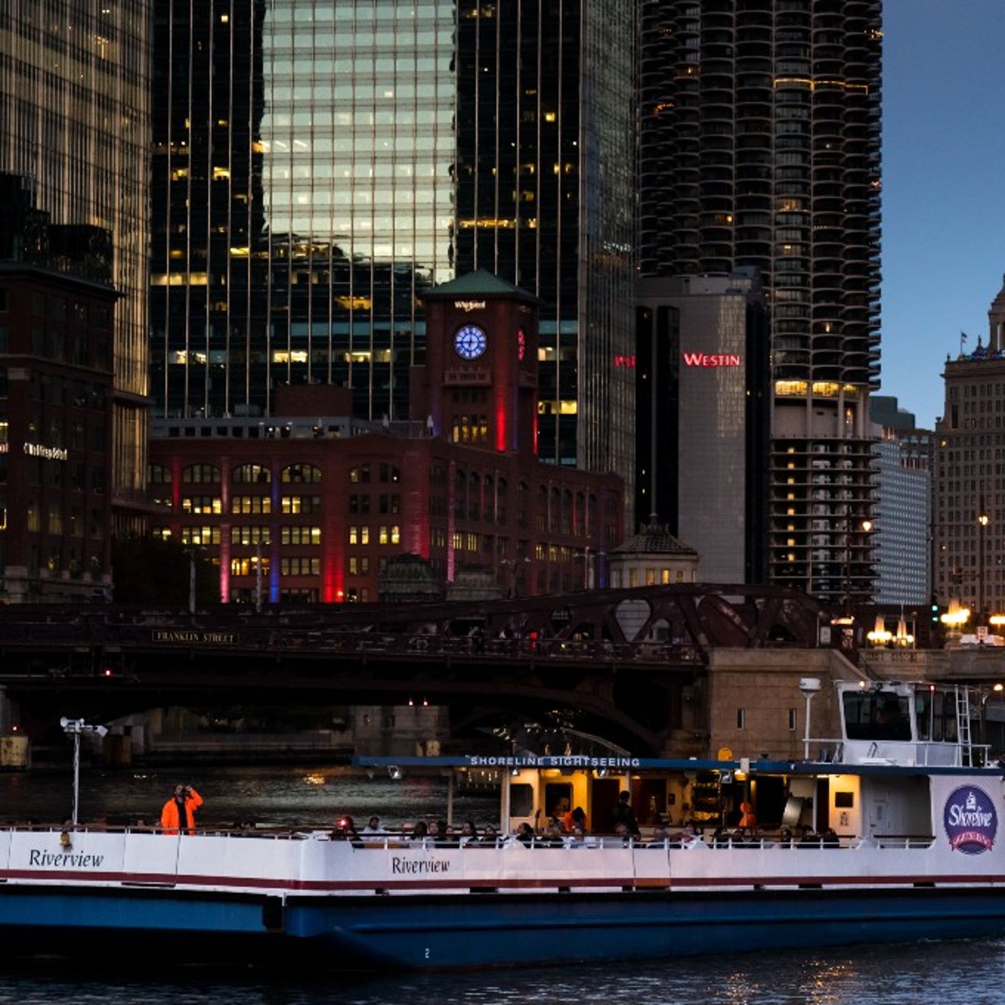 Boat in the city