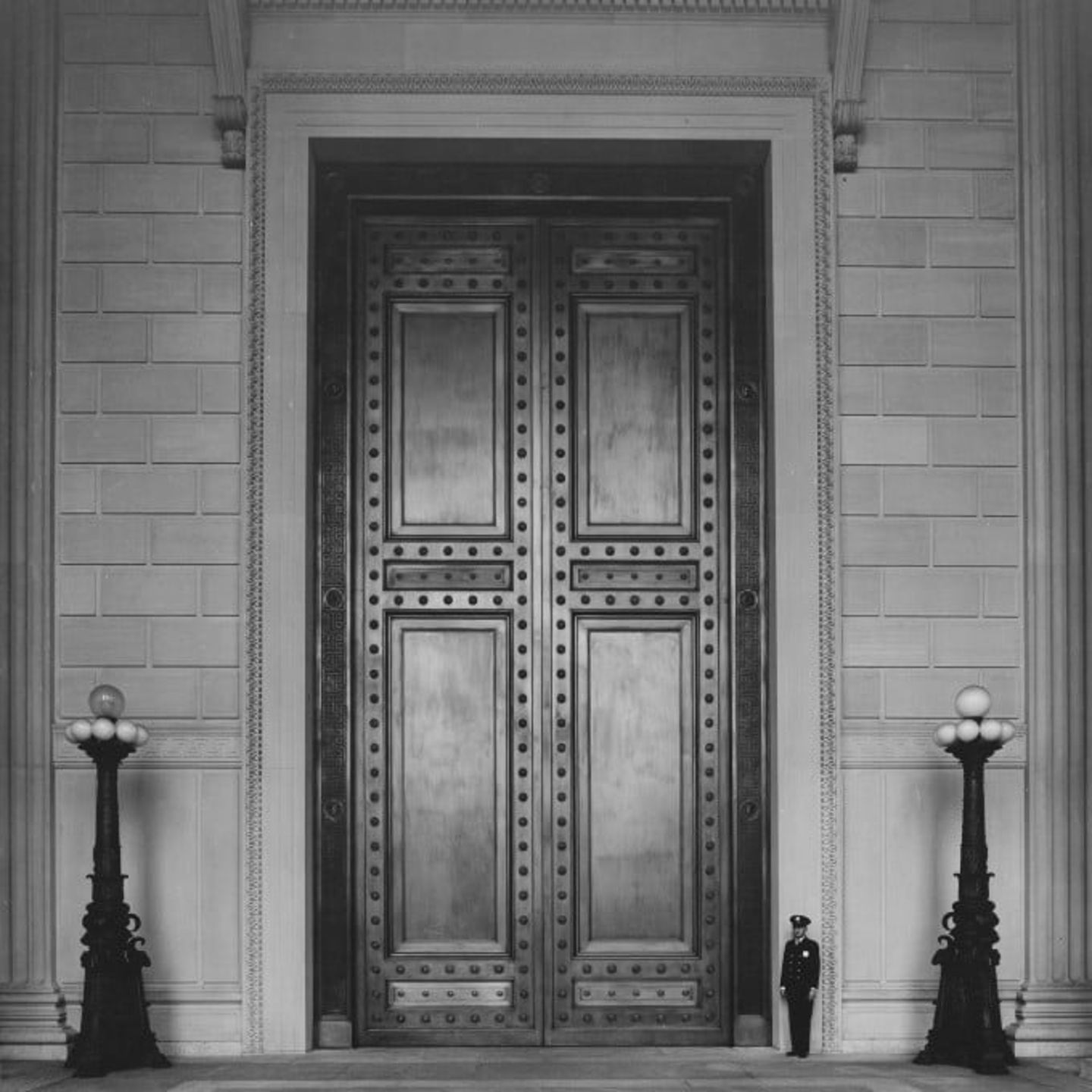 Black and White Old Door