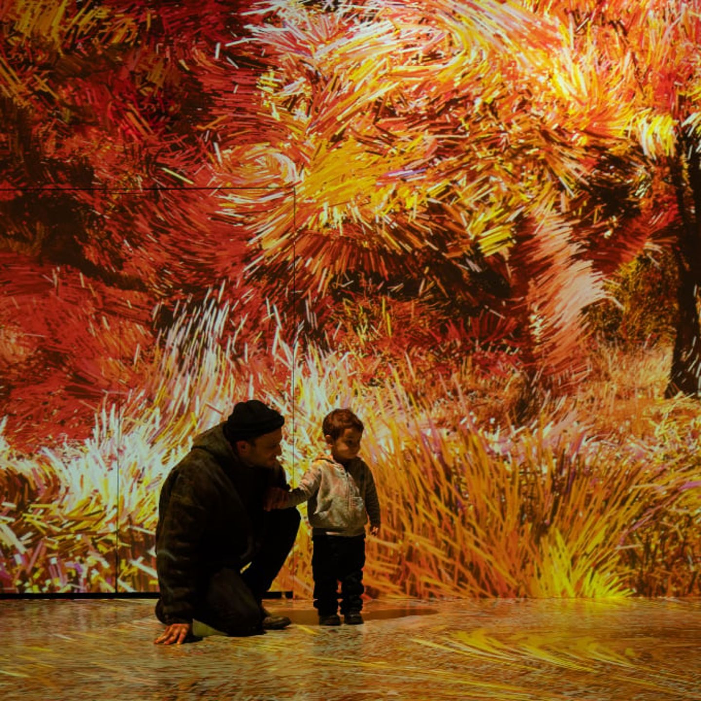 Father and son in art
