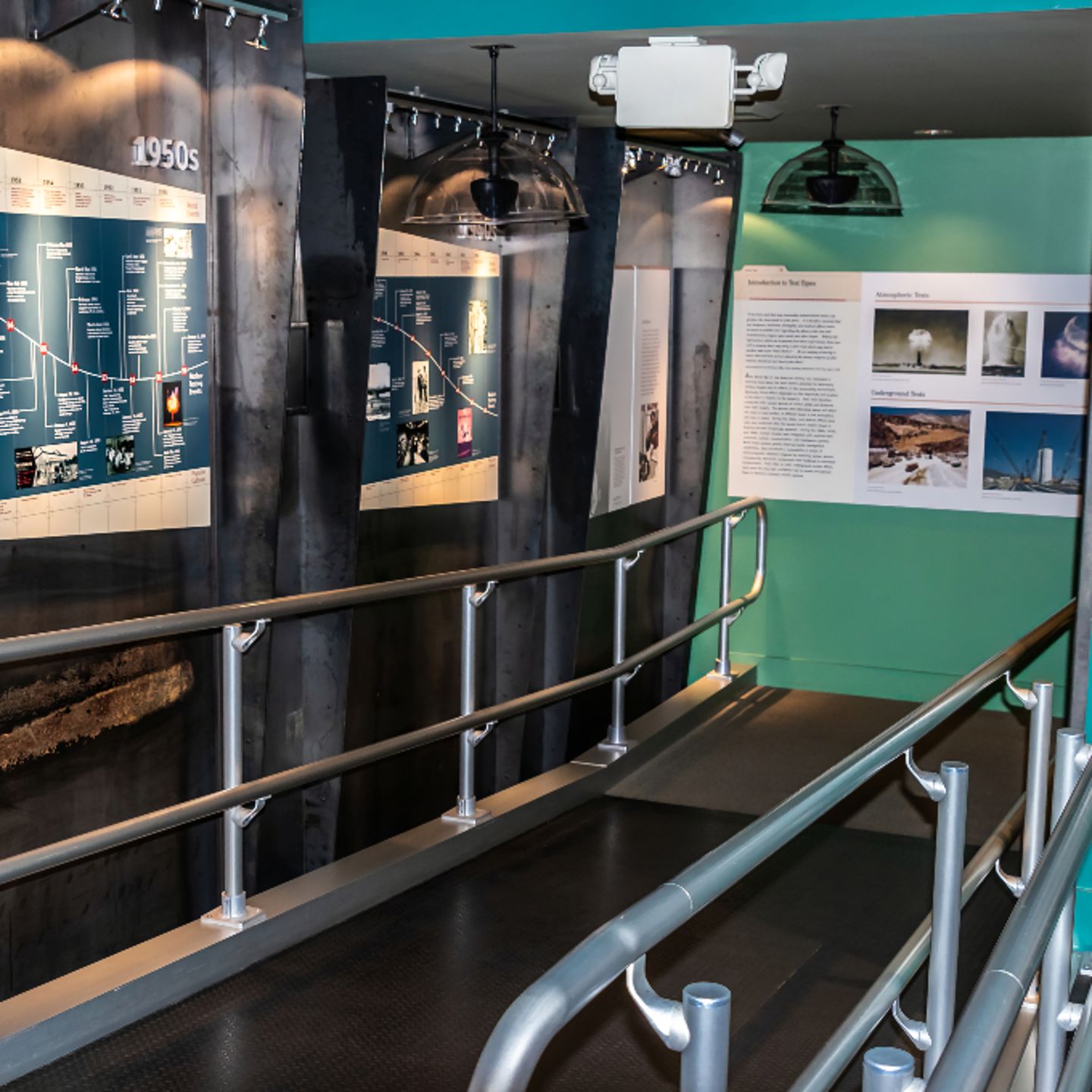 Walkthrough in museum