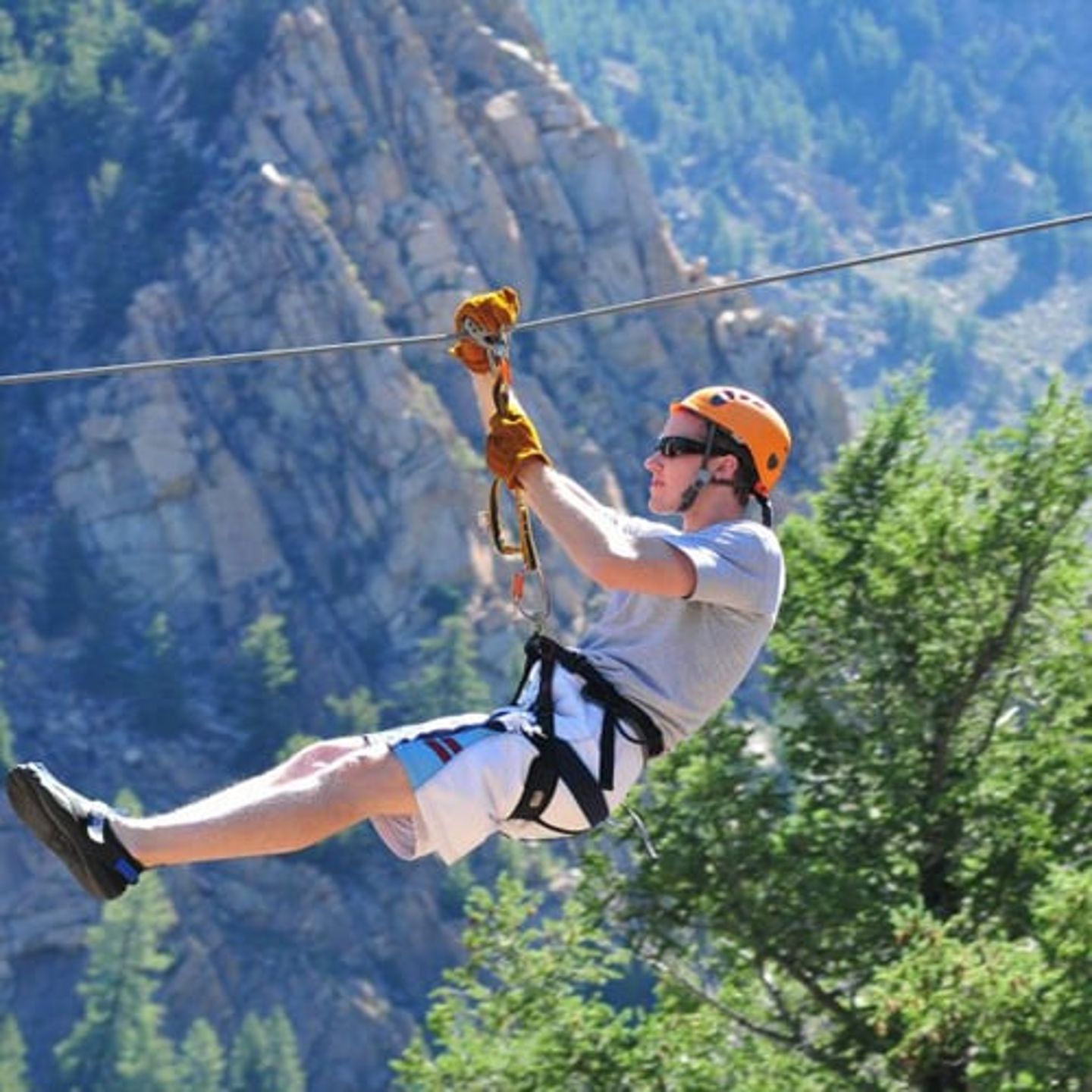 Zip line tour in Idaho Springs