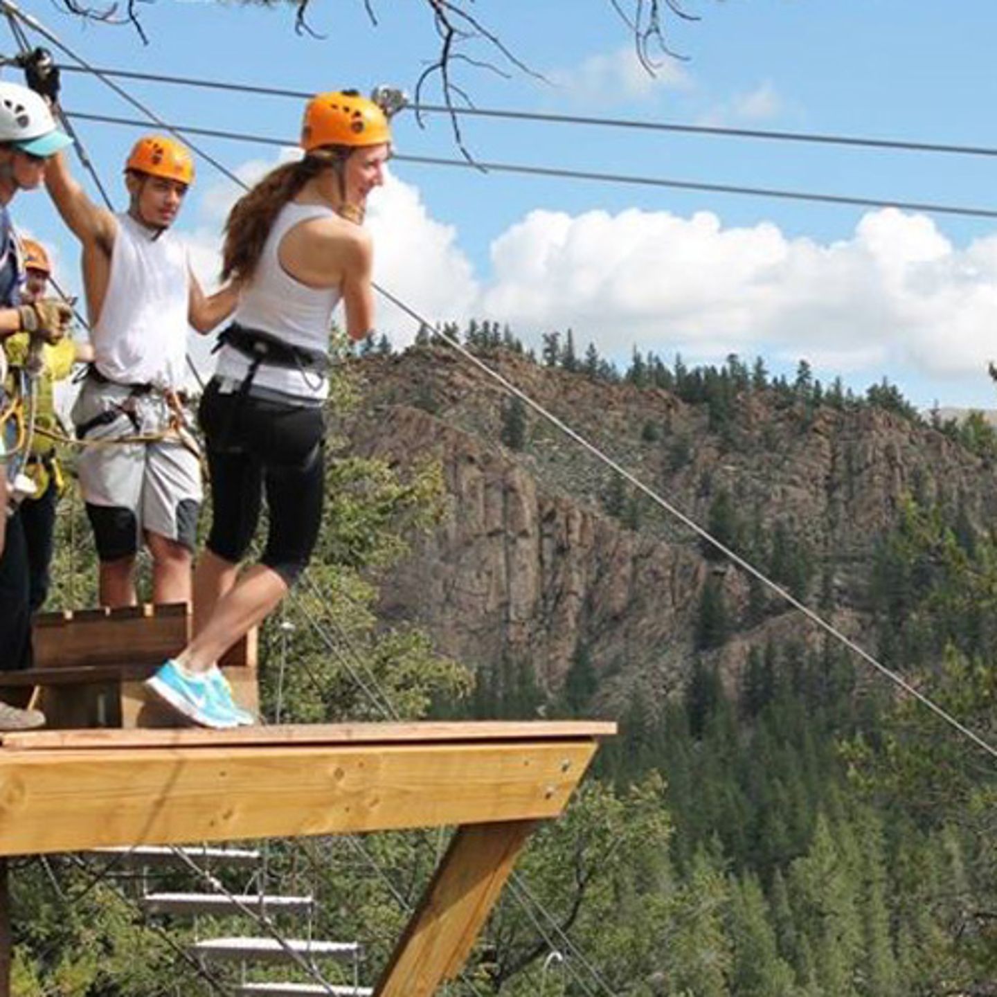 Ziplining in Idaho Springs
