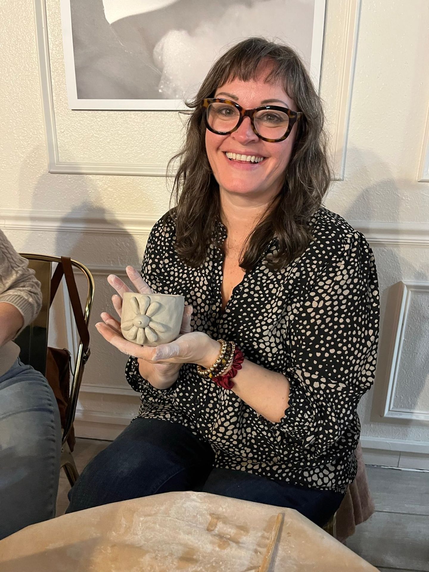 Woman with pottery in DC