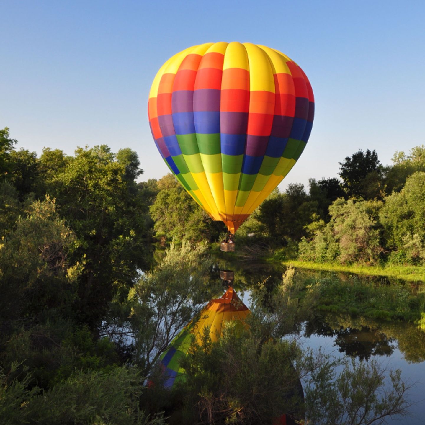Balloon over water