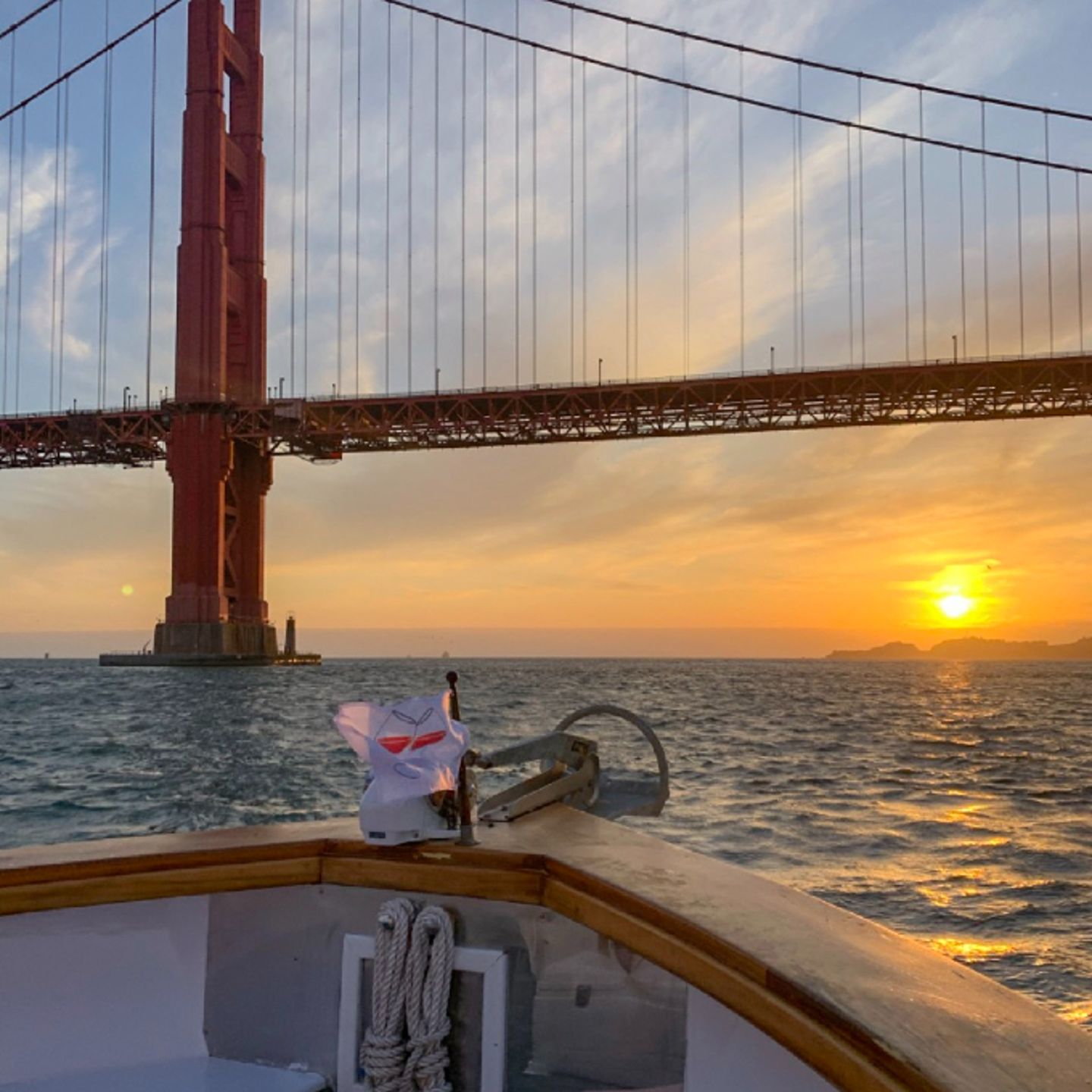Sunset with bridge