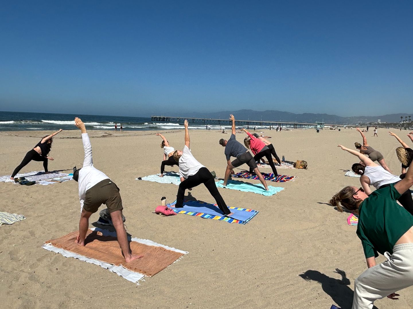 Yoga on the beach