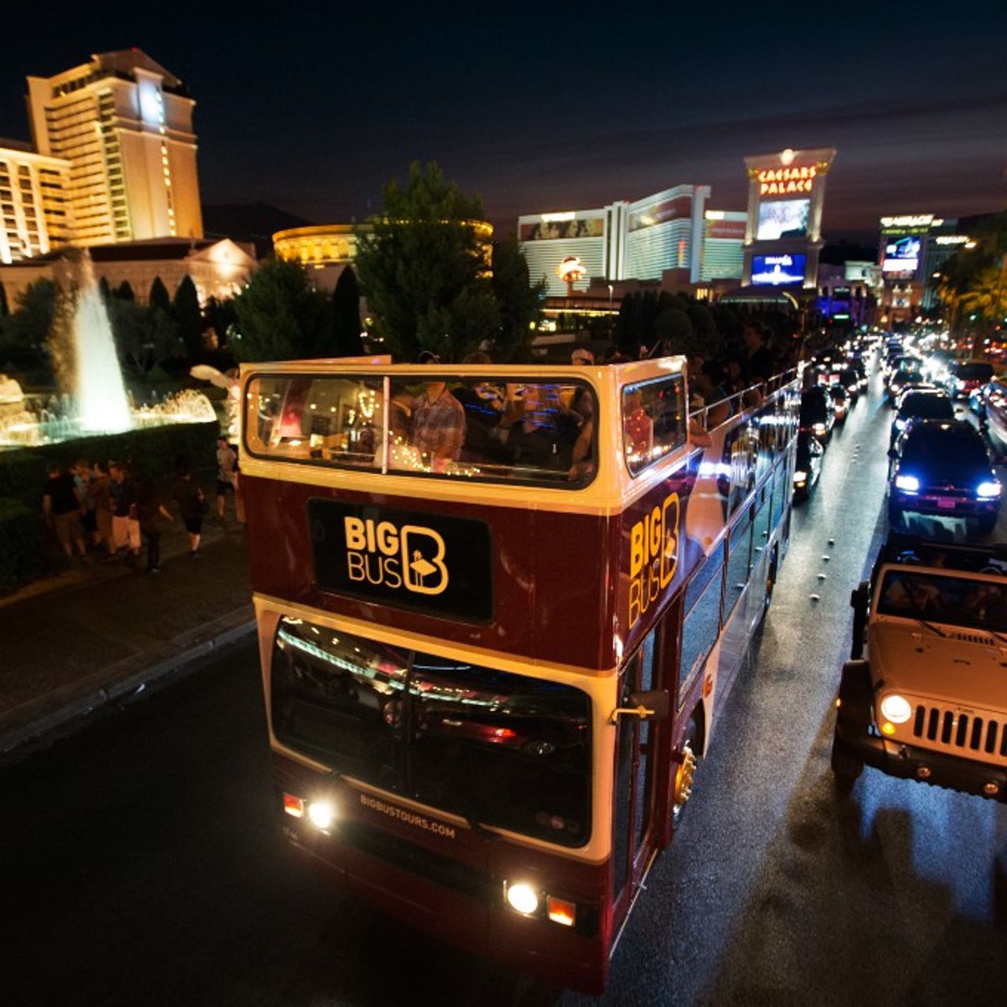 Bus on strip