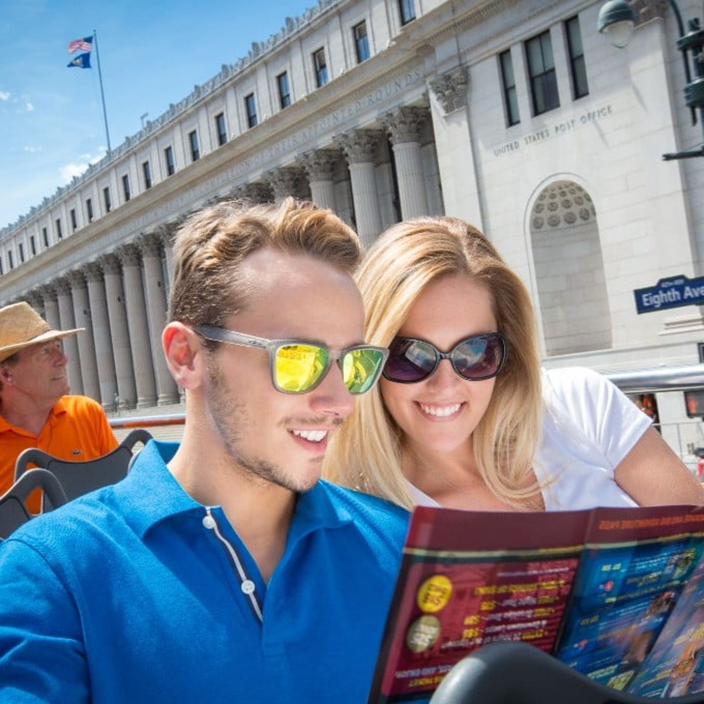 Couple looking at map