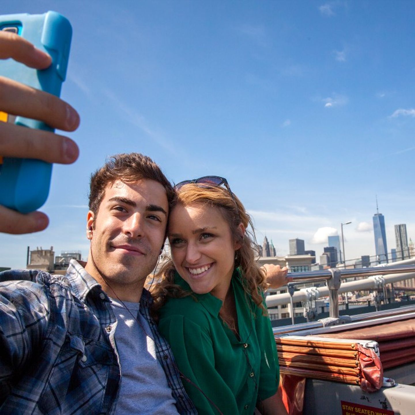 Couple taking selfie