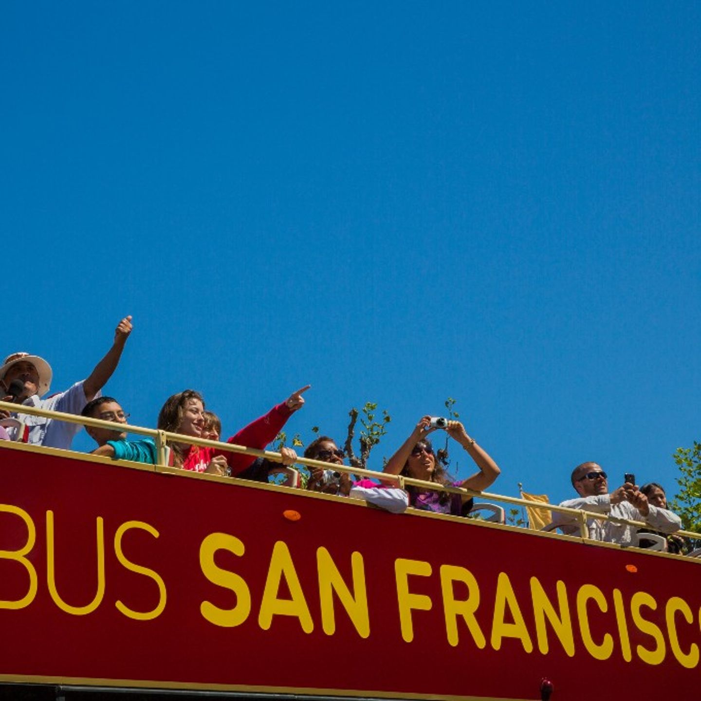 People on bus
