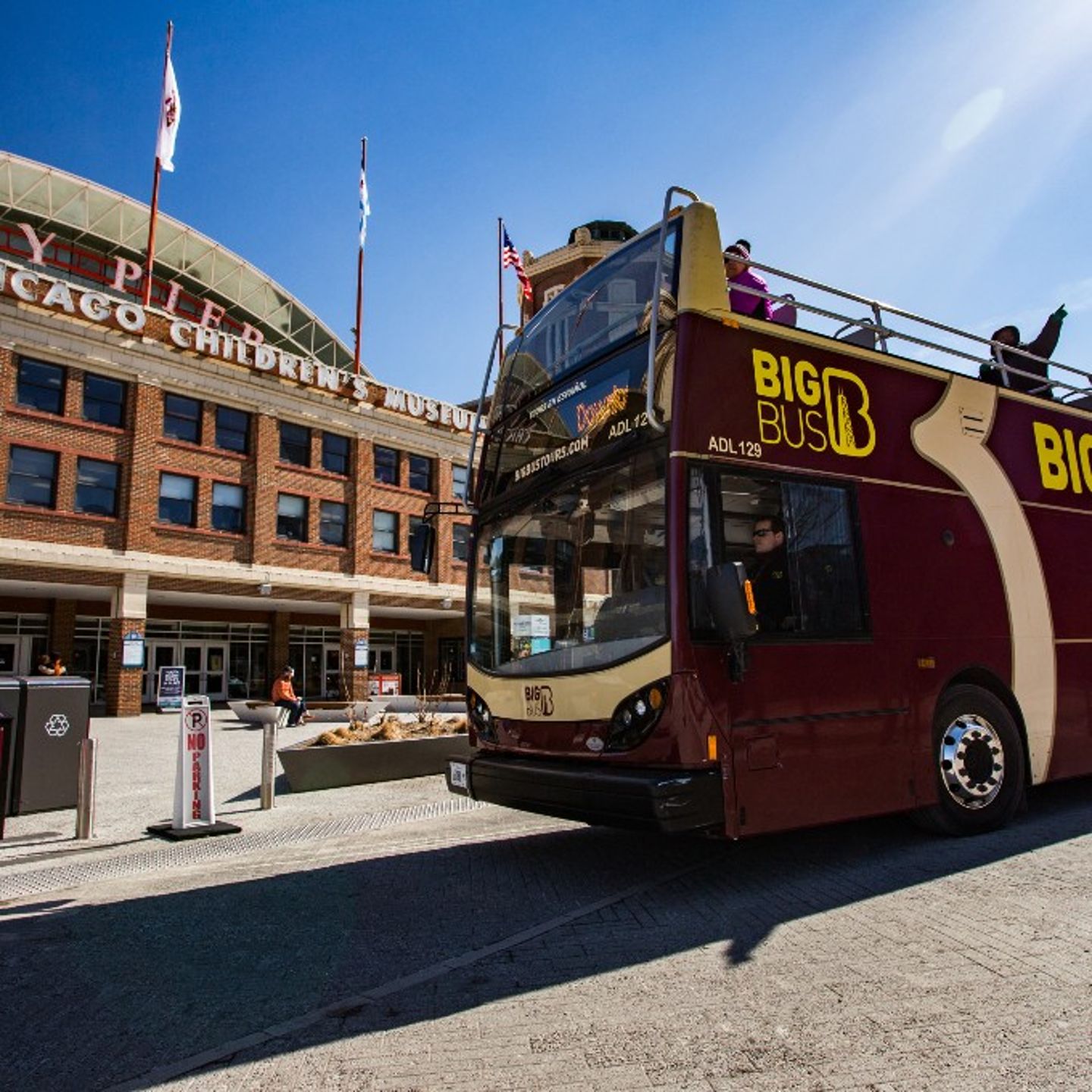 Bus at Wrigley Field