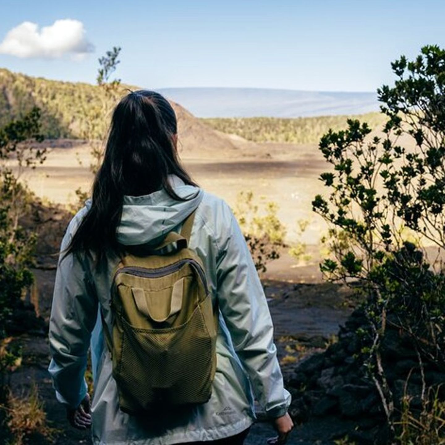 Woman hiking
