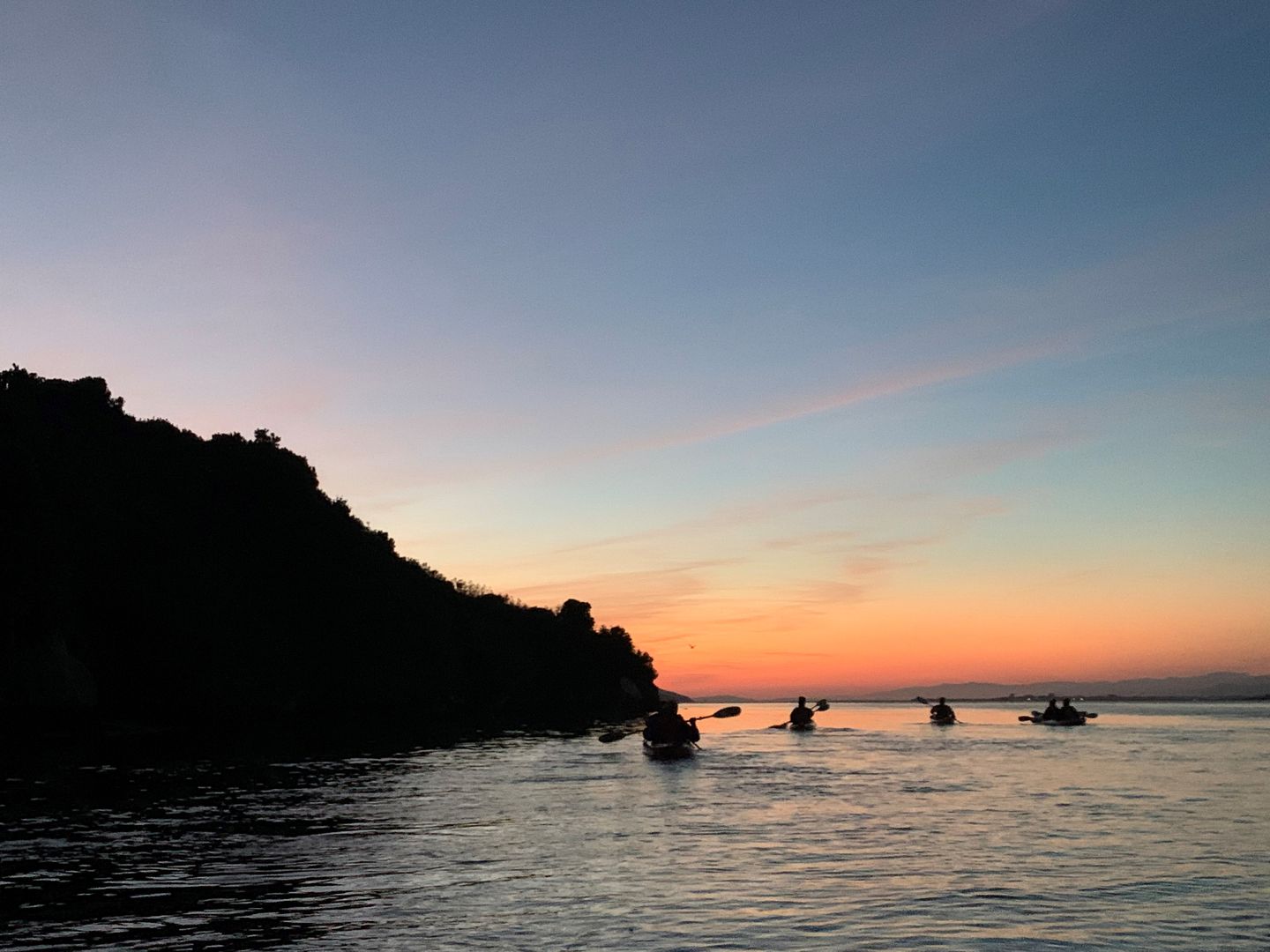 Sunset kayaking