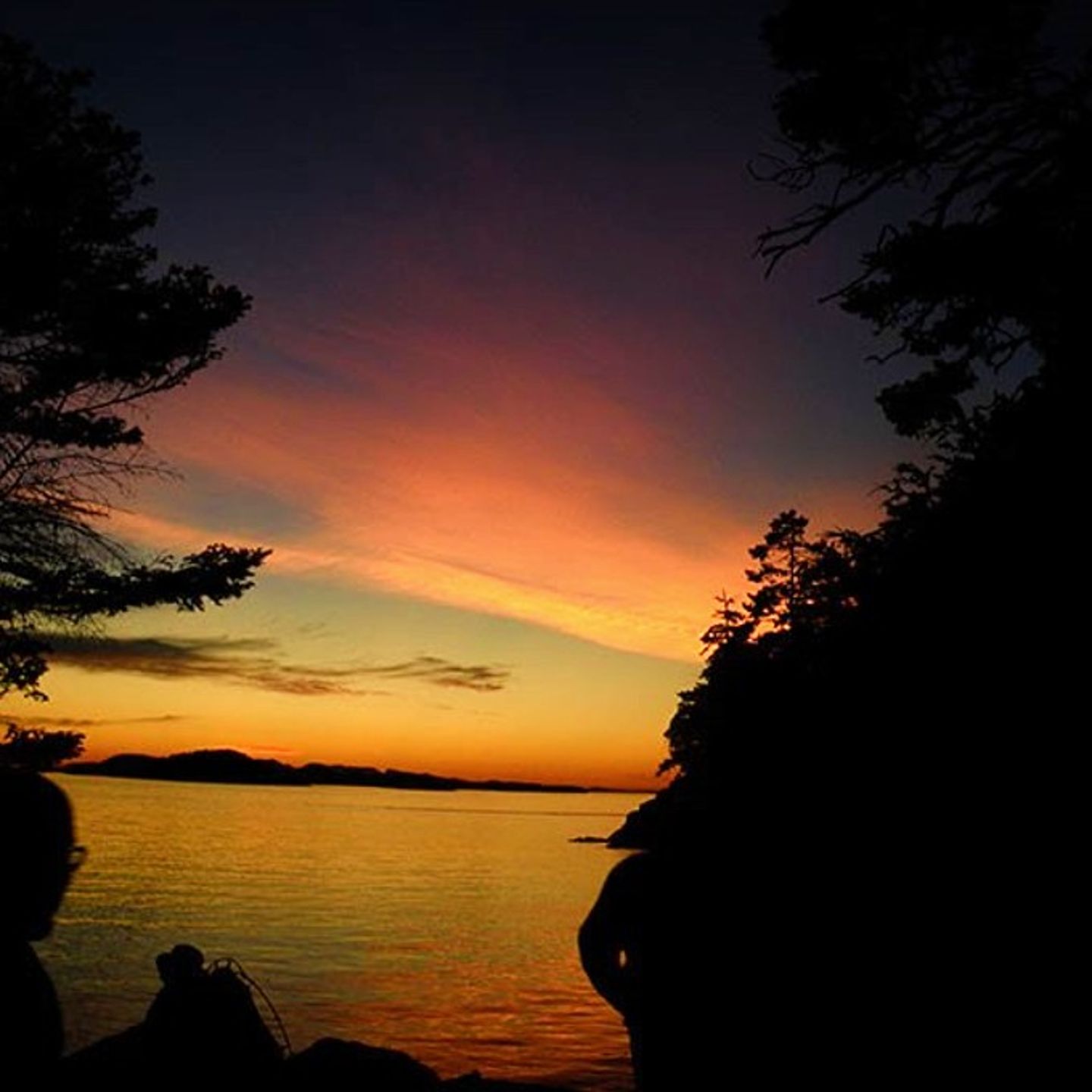 Lake at sunset