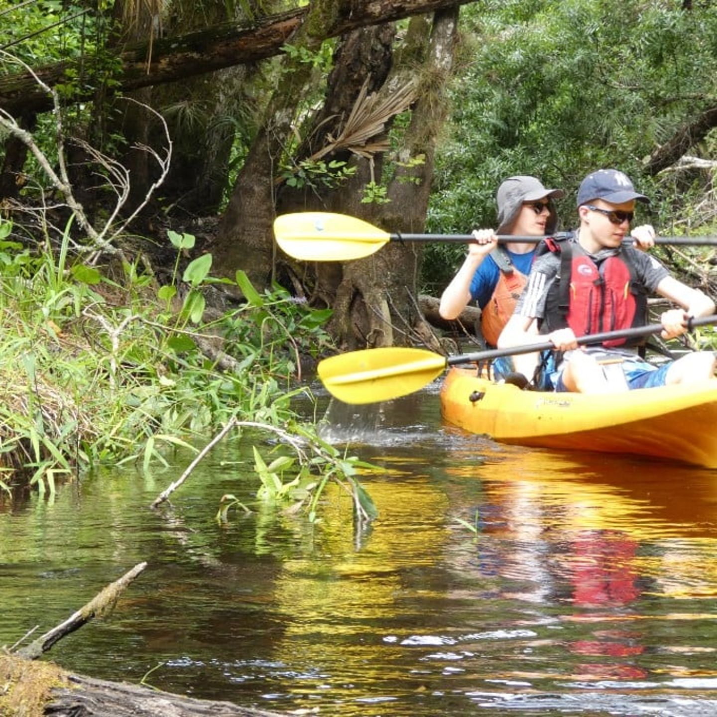 Two people on kayak