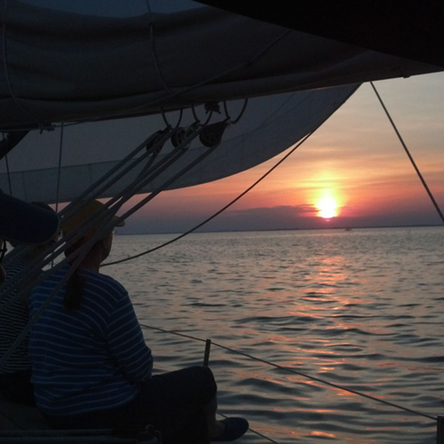 Chesapeake Bay Sailing Cruise at Sunset
