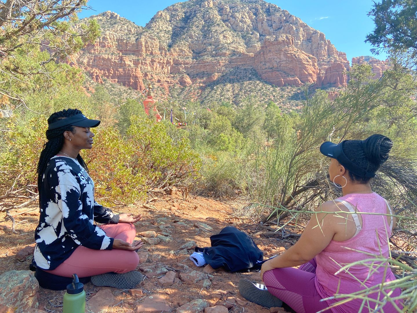 Friends Meditating