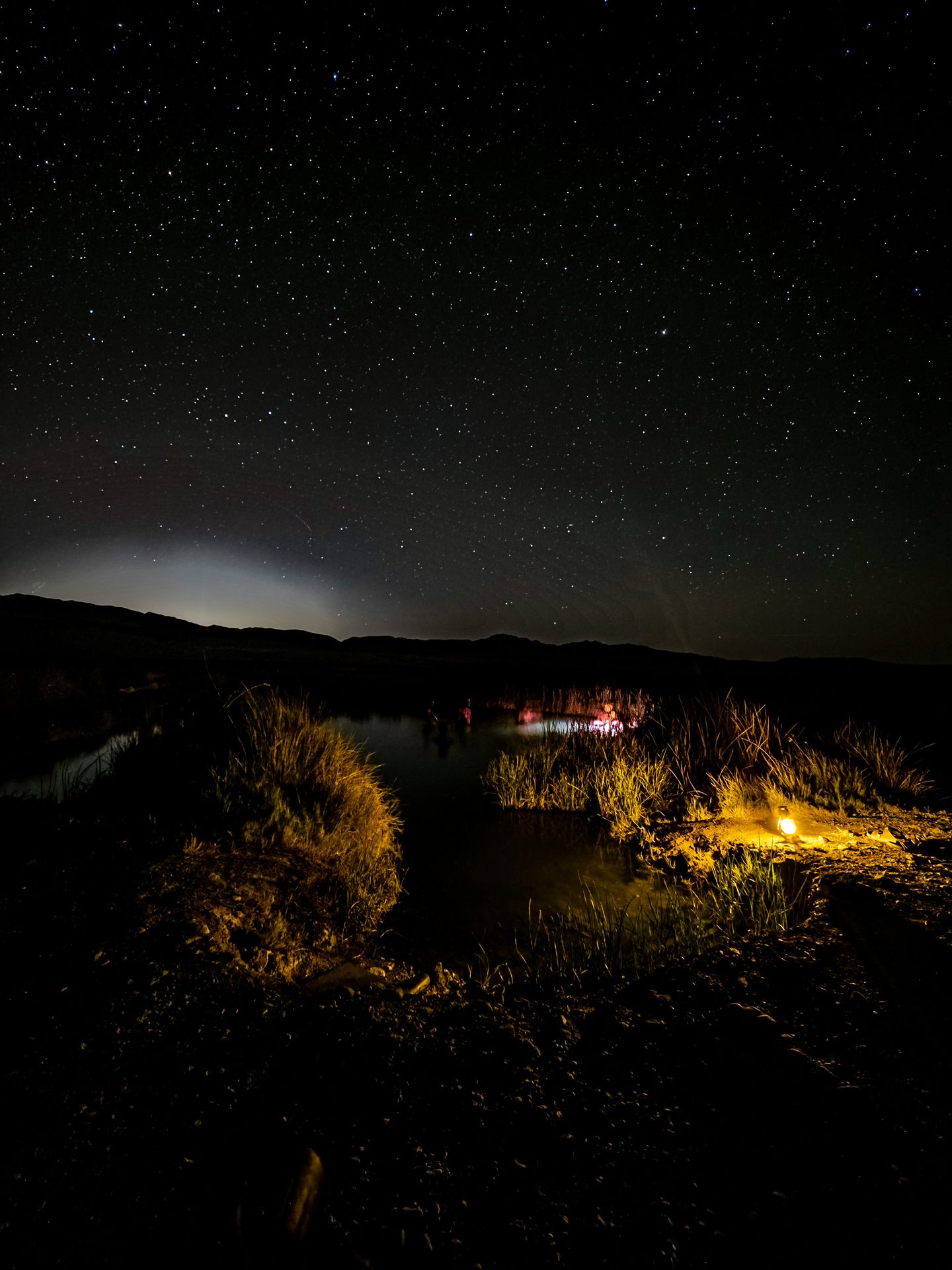 Hot Springs at Night