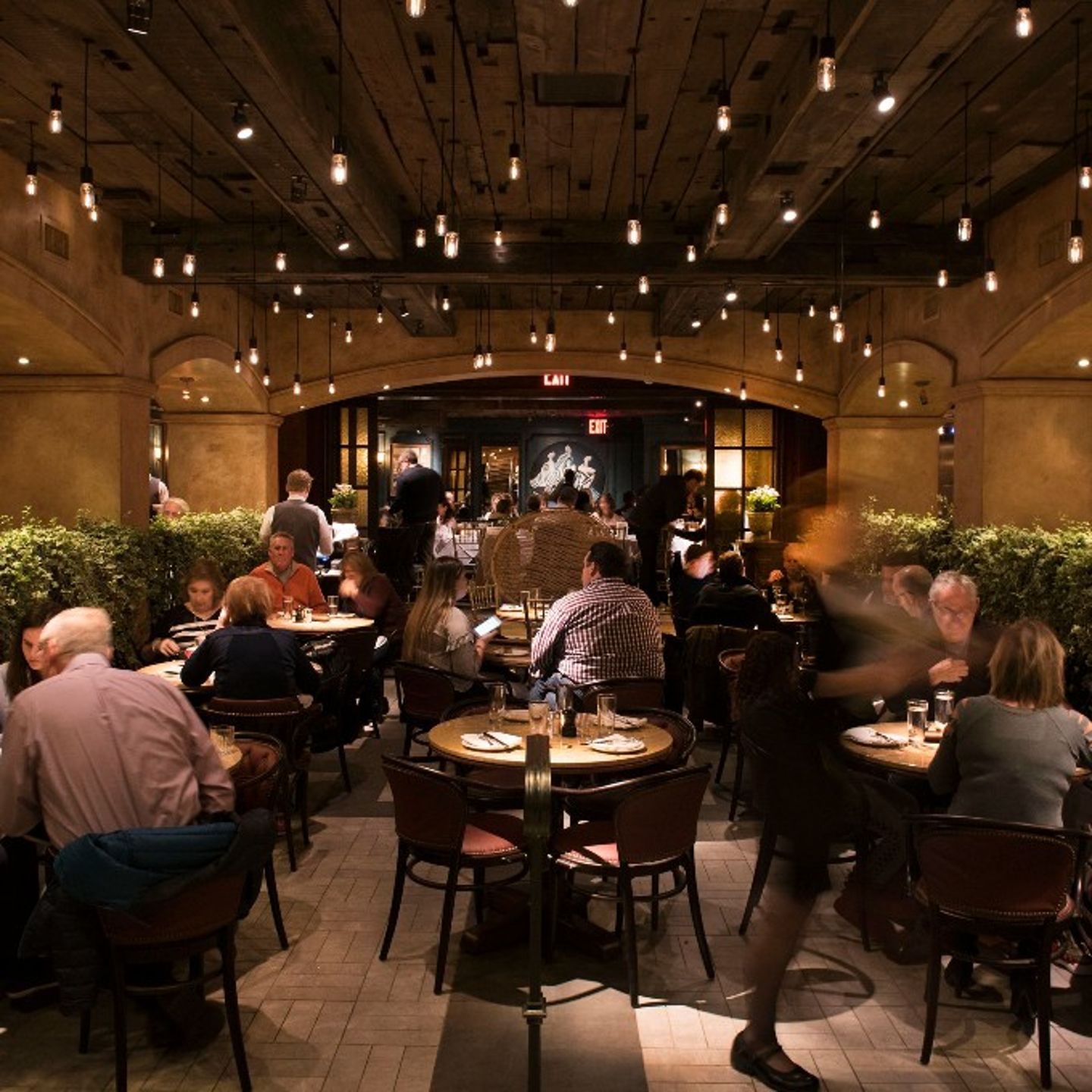 Inside restaurant 