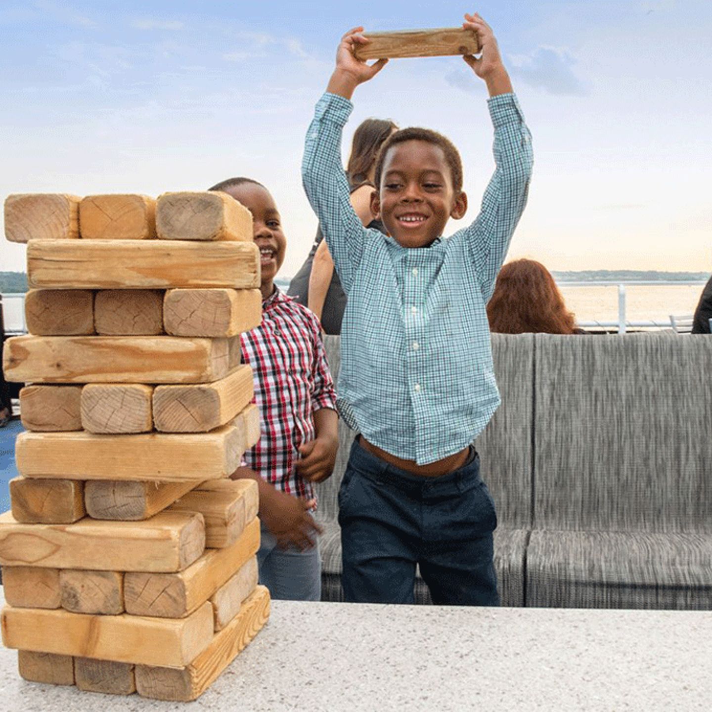 Jenga Game on Cruise