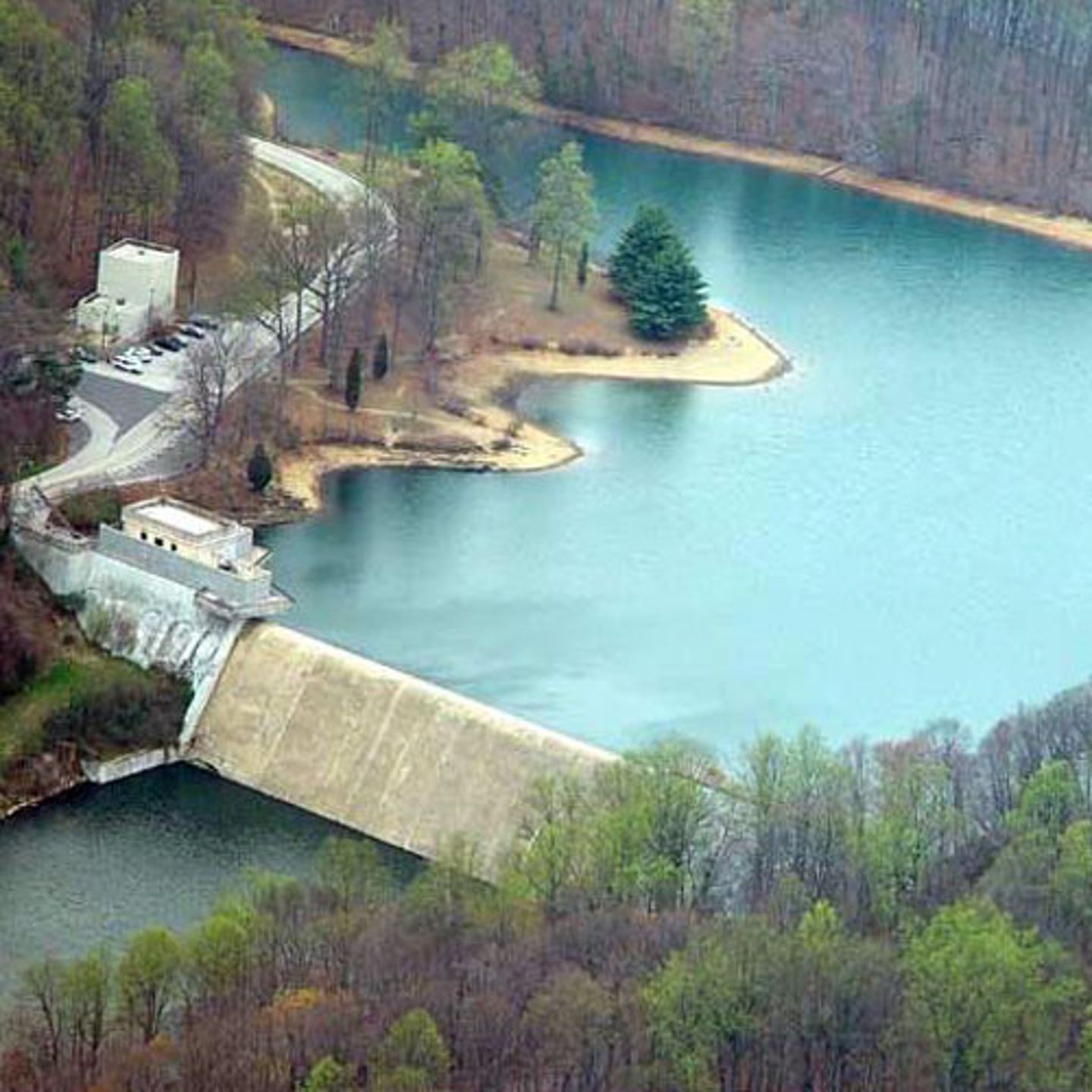 View of Loch Raven Damn on Scenic Plane Ride