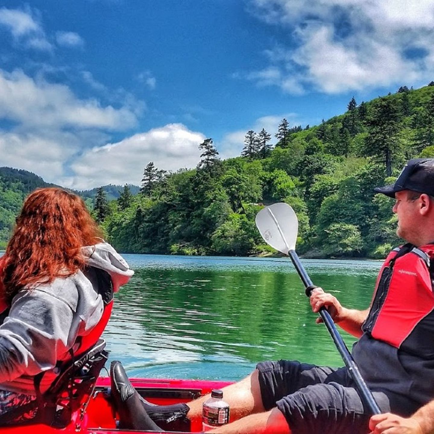 Two people on kayak