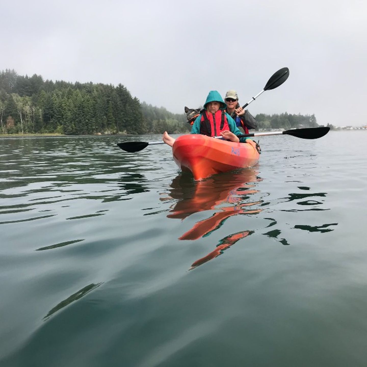 Two people in kayak
