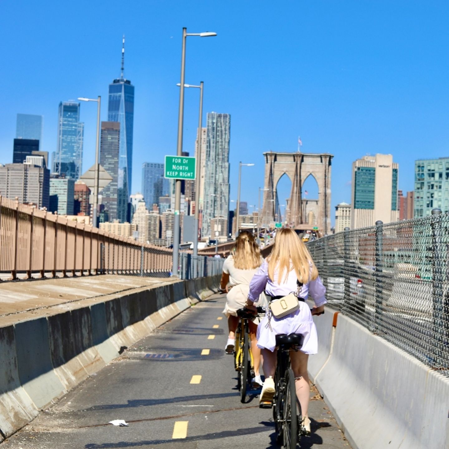 Riding bikes on street